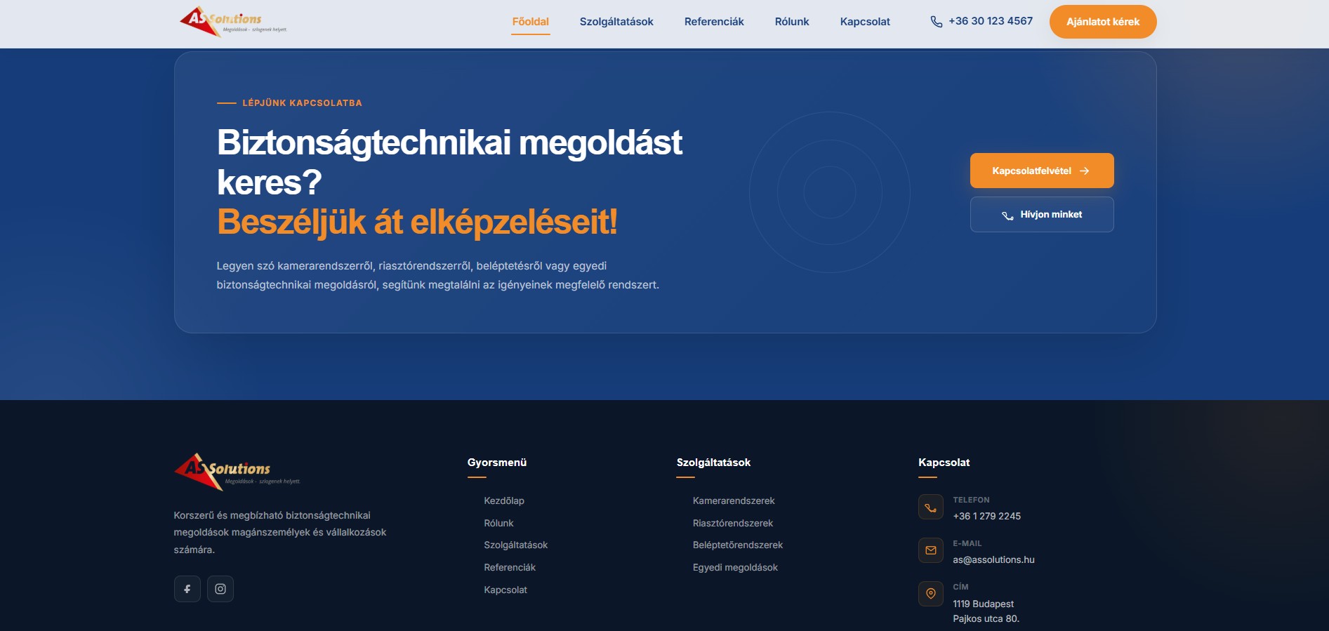 AS Solutions Kft. hivatalos oldala