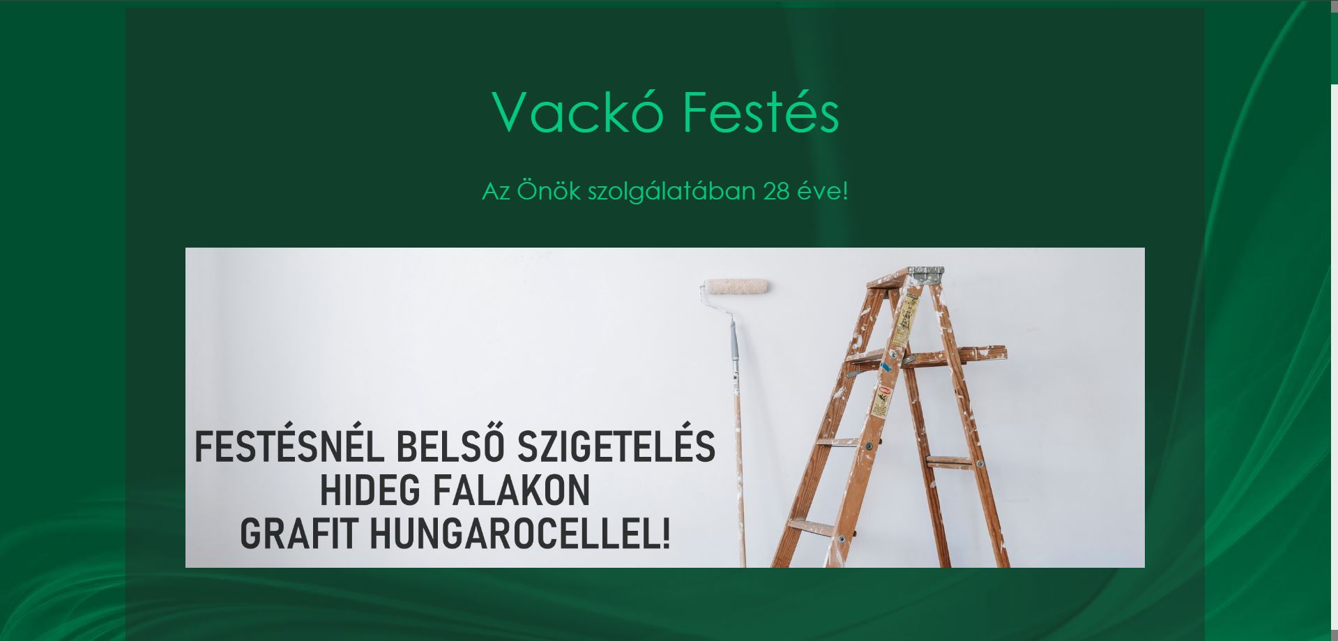 Vackó Festés megújult oldala